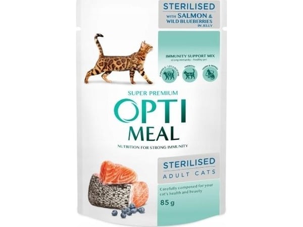Optimeal sterilisert laks 85 g