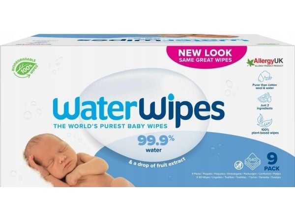 WaterWipes WaterWipes, BIO, Vannbaserte våtservietter, 60 stk.x9, PL (NINE PACK) WaterWipes WaterWipes, BIO, Vannbaserte våtservietter, 60 stk.x9, PL (NINE PACK)