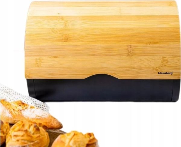 Brødboks Klausberg bambus/stål (KB-7712) Brødboks Klausberg bambus/stål (KB-7712)