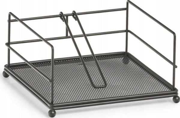 Zeller Serviettholder i metall, 17 x 17 x 9 cm, sort, ZELLER Zeller Serviettholder i metall, 17 x 17 x 9 cm, sort, ZELLER