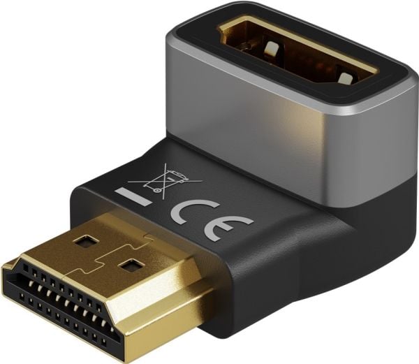 Goobay 72011, HDMI Type A (Standard), HDMI Type A (Standard), Hankjønn, Hunkjønn, Ledning feste, Rett