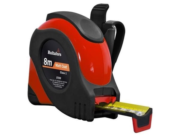 Båndmål 8m - Kl. I, BT 8, Hultafors 356203