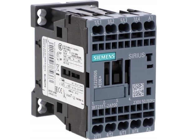 Siemens 3RT2317-2AP00 Kontaktorit 4 x urakoskettimet 1 kpl 1 kpl