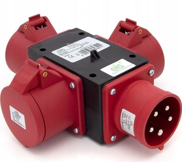 ELS Elektrotechnika IP44 32A 5P 400V kannettava virranjakaja / tee P003W