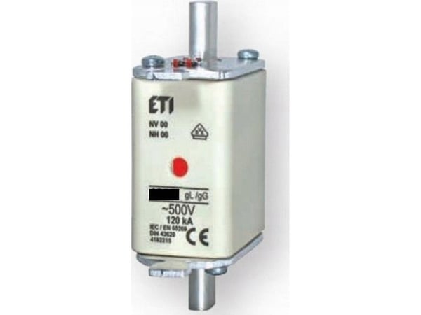 Etipo ETI Polam NH00/WT-00 004111226 gG 40A 500V G teollinen viivästetty sulakelenkki insertti