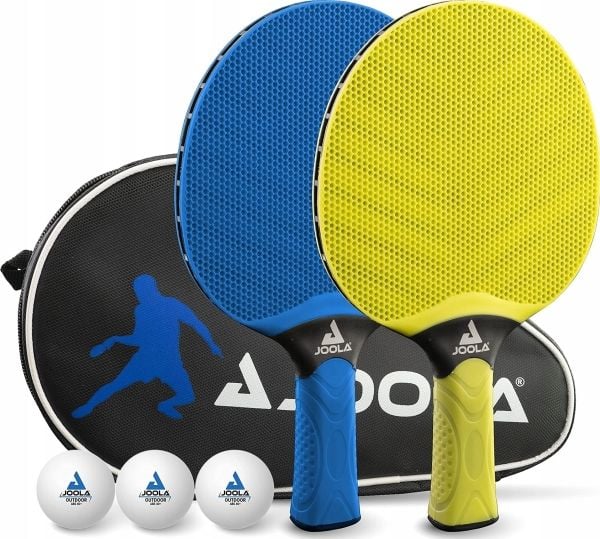 JOOLA bordtennissett - 2 racketter, 3 baller, etui VIVID OUTDOOR