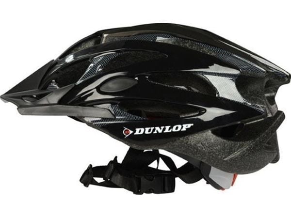 Dunlop - Säädettävä MTB pyöräilykypärä M 55-58 cm (musta)