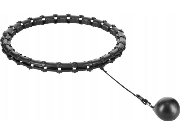 HMS HHW11 PLUSS STØRRELSE HULA HOPPE SVART MED BAR OG HMS VEKT