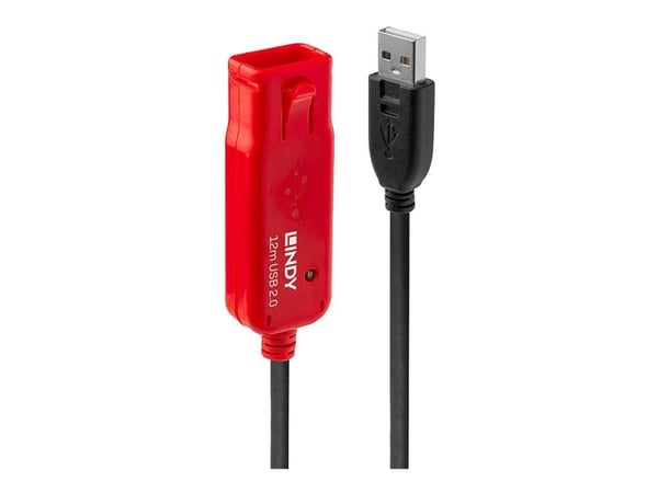 Lindy USB 2.0 Active Extension Cable Pro - USB-forlengelseskabel - USB (hann) til USB (hunn) - USB 2.0 - 12 m - aktiv