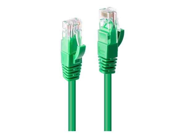 Lindy - Koblingskabel - RJ-45 (hann) til RJ-45 (hann) - UTP - CAT 6 - formstøpt, uten hindringer, flertrådet - grønn