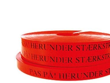 Merkintäteippi punainen 250m - 25x0,3mm. *VARO! SISÄLTÄ VIRTAVIRTA*
