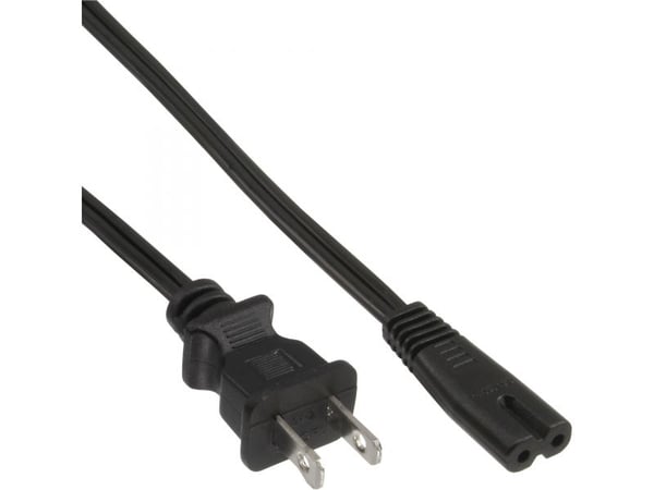 InLine 65 Bulk Pack -virtakaapeli Virtapistoke USA - Euro 8 C7 -pistoke 1 - Kaapeli - Virta/virtalähde - 1,8 m - 2-napainen (B-16654U)