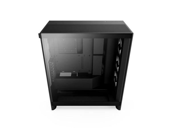 NZXT H series H7 Flow RGB - Mid tower - utvidet ATX (E-ATX) - sidepanel med vindu (herdet glass) - ingen strømforsyning - matt svart - USB/lyd