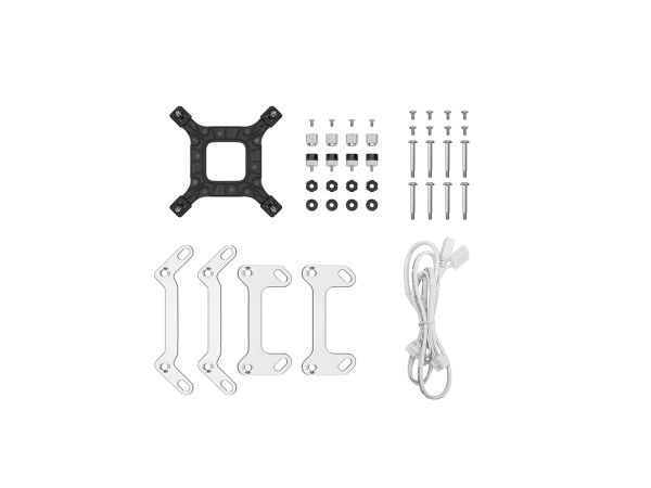 Deepcool LT240 WH ARGB - Væskekjølesystem for prosessor - Radiatorstørrelse: 240 mm - (for: LGA1851, LGA1700, LGA1200, LGA1151, LGA1150, LGA1155, A...