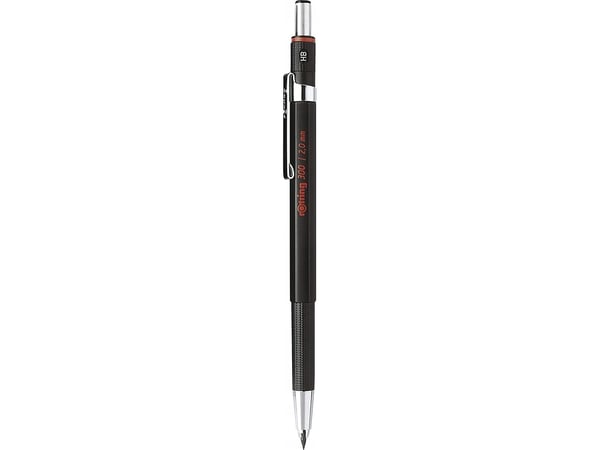 rOtring 1904729 - Musta - Punainen - Muovi - Musta - HB - 2 mm