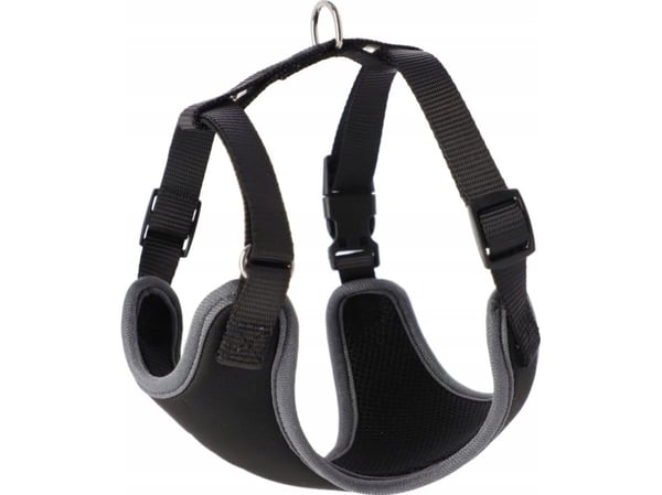 Dingo hundesele 1,5 cm/30–38 cm svart-grå
