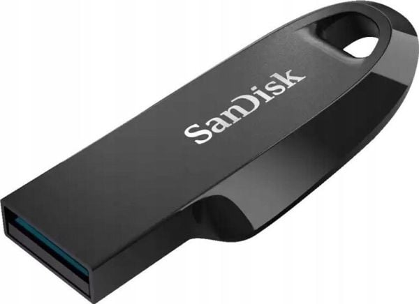 SanDisk Ultra Curve, 128 GB, USB Type-A, 3.2 Gen 1 (3.1 Gen 1), 100 MB/s, Annet, Svart