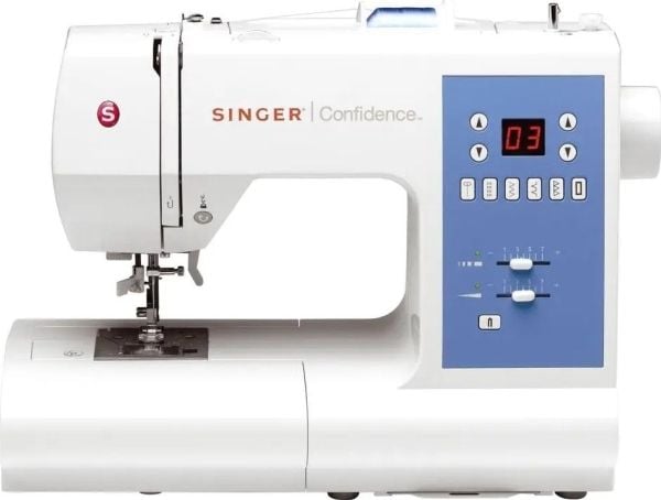 Singer Confidence 7465 - Symaskin - 50 sting - 2 enkeltskrittsknappehull - LED display