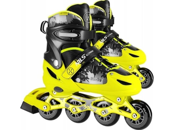 Nils Extreme inlines NA18137A rekreation, justerbara, gula stl. 31-34