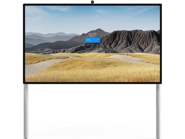 Steelcase Roam Collection - Brakett - for interaktiv whiteboard - arktisk hvit, Microsoft-grå - skjermstørrelse: 85" - veggmonterbar, gulvstøttet -...