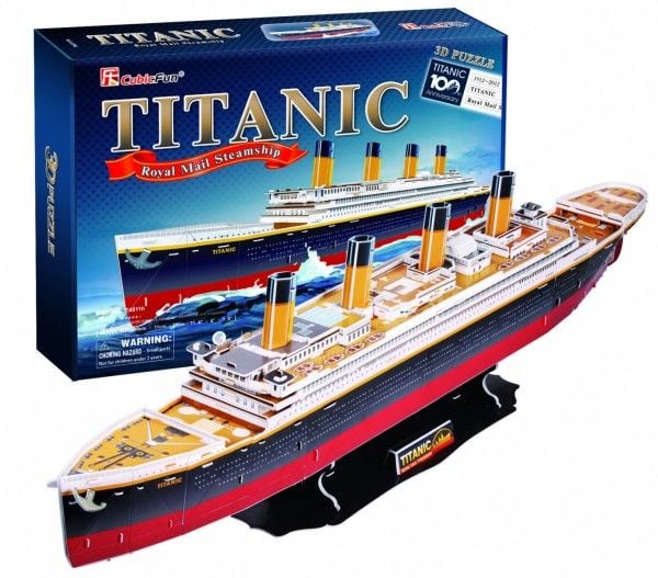 3D-puslespill skip Titanic - XL-sett 113 el. - T4011H/306-01565