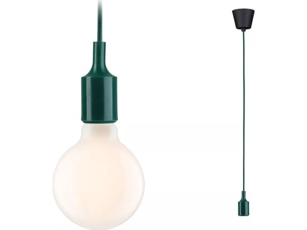 Paulmann 78429 pendellampe E27 grønn/sort