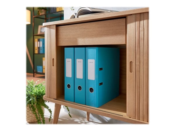 Leitz 180° Cosy - Hevarmbuefil - bokryggbredde: 80 mm - for A4 (210 x 297 mm) - kapasitet: 600 ark - rolig blått