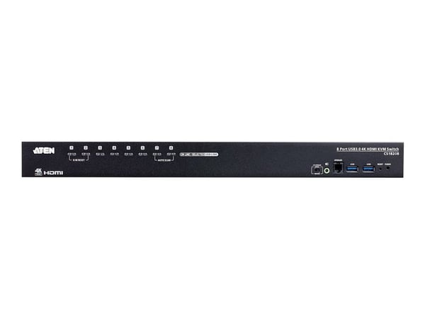 ATEN CS18208-AT-G, 4096 x 2160 pikseliä, 4K Ultra HD, 9,77 W, Musta