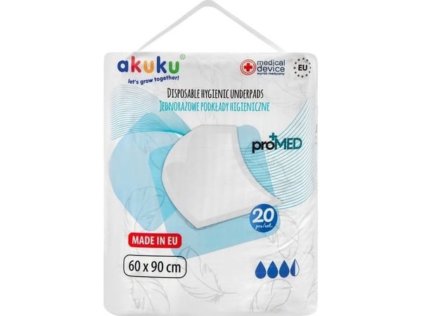 Akuku A0144 hygieneklosser 1-lags 60x90 cm PROMED 20 stk