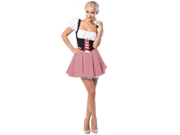 Dirndl Eva, punainen ja musta