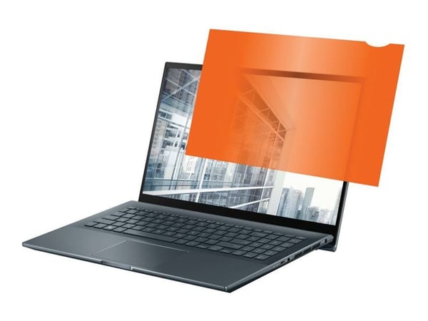 eSTUFF - Notebookpersonvernsfilter - 2-veis - avtakbar - klebemiddel - 11.6" - svart, gull