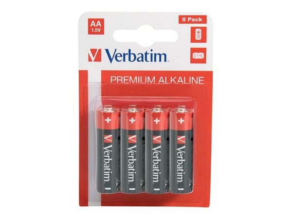 Verbatim ALKALINE BATTERY AA - 8 PACK