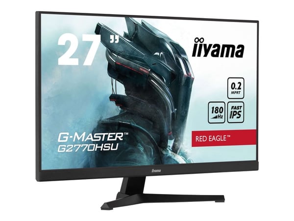 iiyama G-MASTER Red Eagle G2770HSU-B6 - LED-skjerm - gaming - 27" - 1920 x 1080 Full HD (1080p) @ 180 Hz - Fast IPS - 300 cd/m² - 1000:1 - 0.2 ms -...