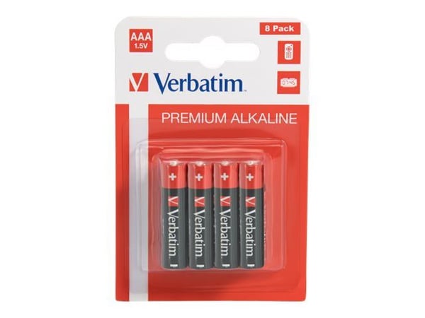 Verbatim ALKALINE BATTERY AAA - pakke med 8 stk