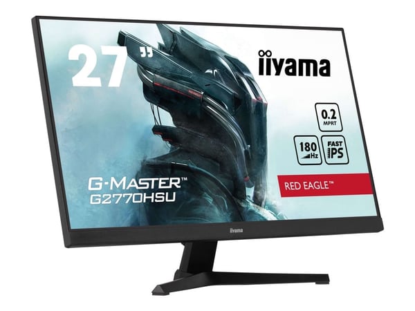 iiyama G-MASTER Red Eagle G2770HSU-B6 - LED-skjerm - gaming - 27" - 1920 x 1080 Full HD (1080p) @ 180 Hz - Fast IPS - 300 cd/m² - 1000:1 - 0.2 ms -...