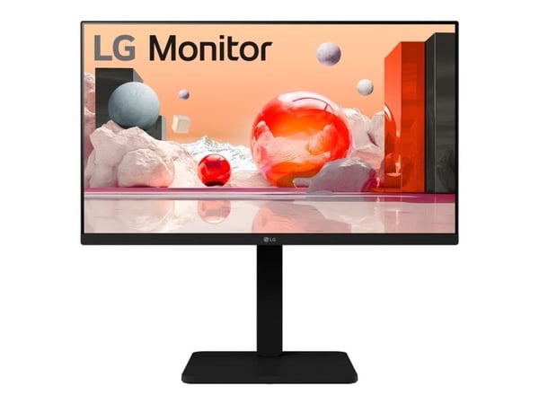 LG 24BA550-B - LED-skärm - 24" (23.8" visbar) - 1920 x 1080 Full HD (1080p) @ 100 Hz - IPS - 250 cd/m² - 1300:1 - 5 ms - HDMI, VGA, DisplayPort - h...