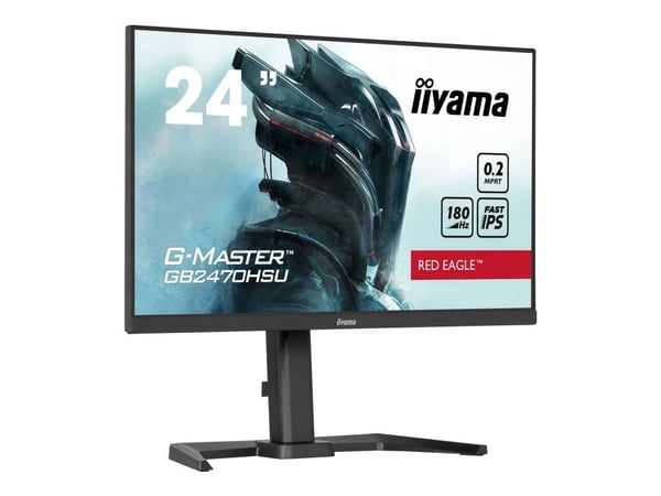 iiyama G-MASTER Red Eagle GB2470HSU-B6 - LED-skjerm - gaming - 24" (23.8" synlig) - 1920 x 1080 Full HD (1080p) @ 180 Hz - Fast IPS - 300 cd/m² - 1...