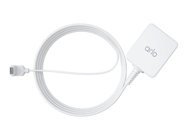 Arlo - USB-ladeadapter - Europlug (hann) til USB-C (hann) - 7.6 m - utendørs - hvit Arlo - USB-ladeadapter - Europlug (hann) til USB-C (hann) - 7.6 m - utendørs - hvit