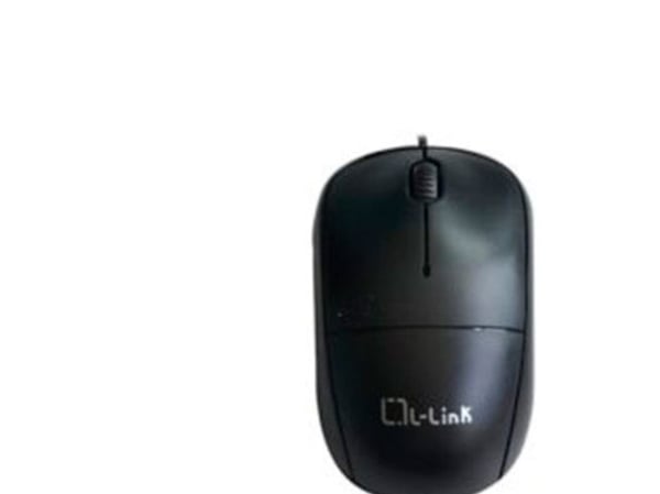 L-Link LL-2080-N, Molempikätinen, Optinen, USB A-tyyppi, Musta
