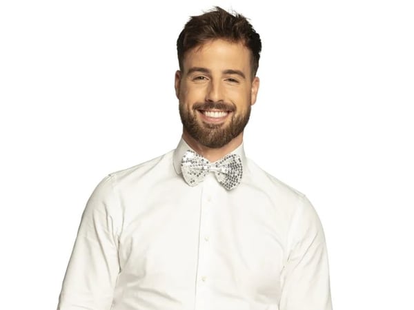 Boland 53121, Sløyfe til kostyme, Voksen, Hankjønn, Polyester, Sølv, 16 g
