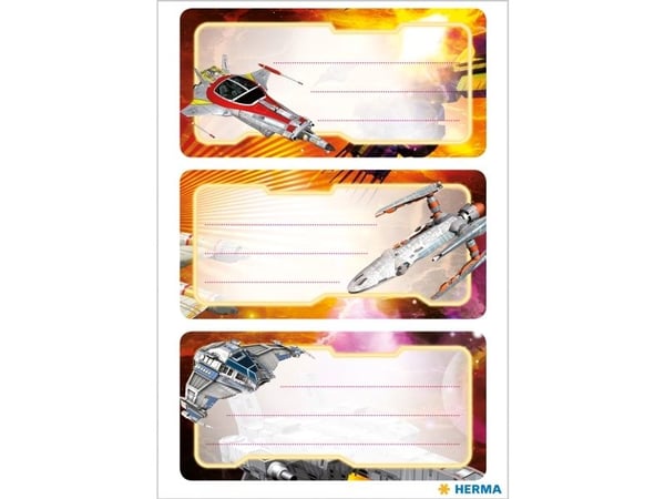 HERMA 5589, Flerfarget, Rektangel, Permanent, Papir, 9 stykker, 3 stykker