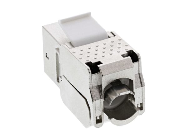 InLine 76202S, litteä, harmaa, RJ-45, naaras, 10GBase-T, 22/26