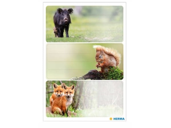 HERMA Forest Animals, 9 kpl, Monivärinen