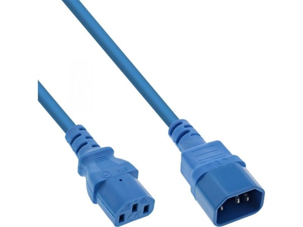 InLine 55 Bulk-Pack IEC-jatkojohto C13-C14 sininen 1m - Kaapeli - Jatkojohto - virta/virransyöttö - 1 m - IEC (B-16501B) InLine 55 Bulk-Pack IEC-jatkojohto C13-C14 sininen 1m - Kaapeli - Jatkojohto - virta/virransyöttö - 1 m - IEC (B-16501B)