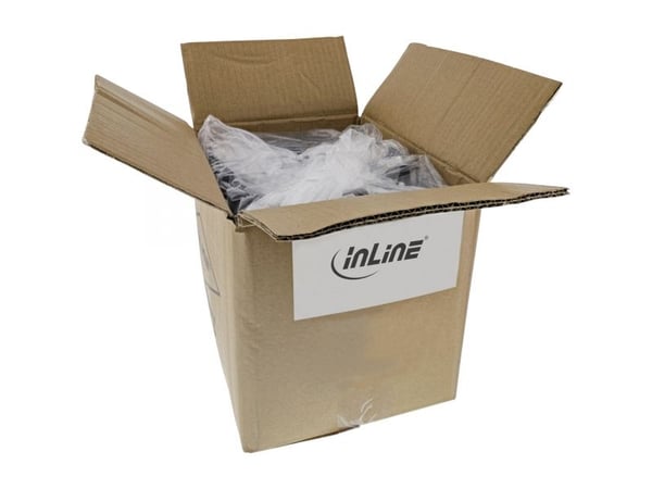 InLine 55 Bulk-Pack IEC-jatkojohto C13-C14 sininen 1m - Kaapeli - Jatkojohto - virta/virransyöttö - 1 m - IEC (B-16501B)