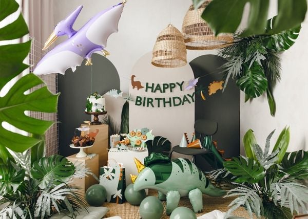 PartyDeco GRL106, Garland, Papir, Flerfarget, Monokromatisk, Bursdag, Universell