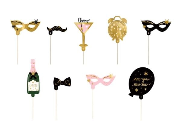 PartyDeco KNP35, Party photo props, Flerfarget, Bilde, Party (selskap), Universell, Figur