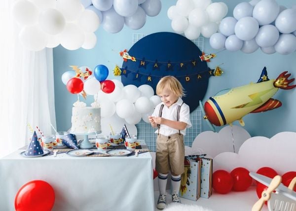 PartyDeco TNP29, Gavepapirbag, Flerfarget, Bilde, Temafest, Hvit, 100 mm