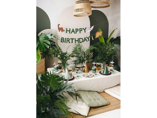PartyDeco TPP85, Plate, Rund, Papir, Flerfarget, Mønster, 6 stykker