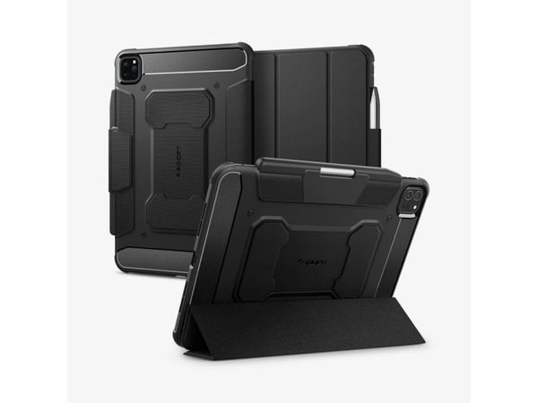 Spigen Rugged Armor Pro-fodral till iPad Pro 11” (M4, 2024) (svart)
